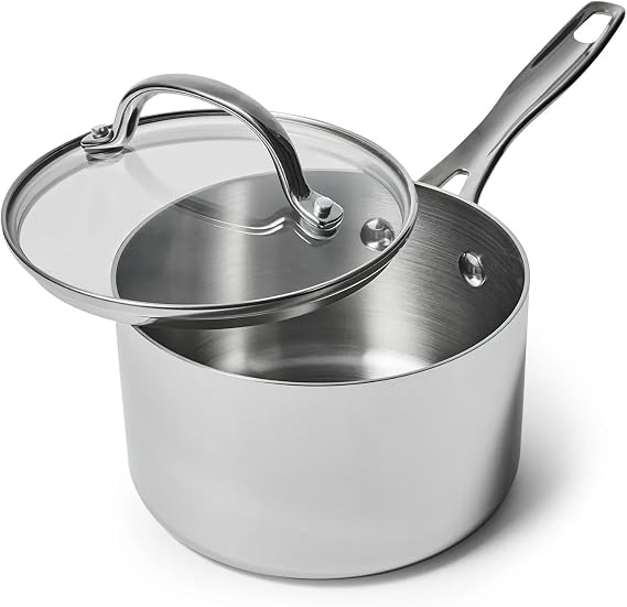 Sur La Table Signature Stainless Steel Saucepan