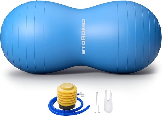 Anti-Burst Peanut Ball,Kids Active Wiggle Seat,for Labor, Therapy, Kids with ADHD Eco-Friendly Birth Ball for Pregnancy, Physical Therapy & Exercise with Pump