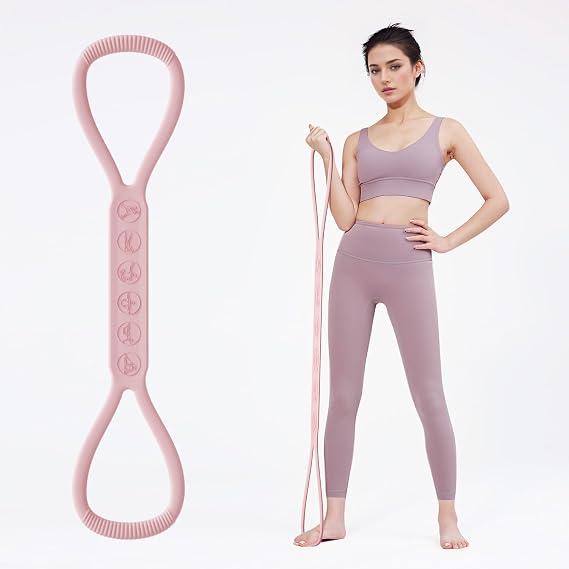 2026 Upgraded Figure 8 Resistance Band for Physical Therapy, Shoulder Back Arm Exercise Bands, 3 Resistance Levels for 15 25 35lb for Kids Adult Elderly