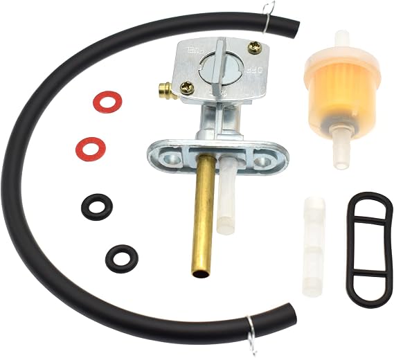 Fuel Valve Petcock Shut Off Tank Switch Fits for Yamaha TTR90/TTR125/TTR225/TTR230/TTR250 PW80 Timberwolf Bear Tracker 250 Big Bear 250 350 400 Warrior 350 Kawasaki Suzuki Quadsport 400