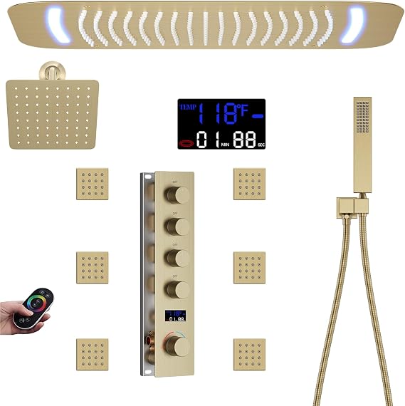 Rainfall Shower System,Ceiling Mounted Shower Faucet Set