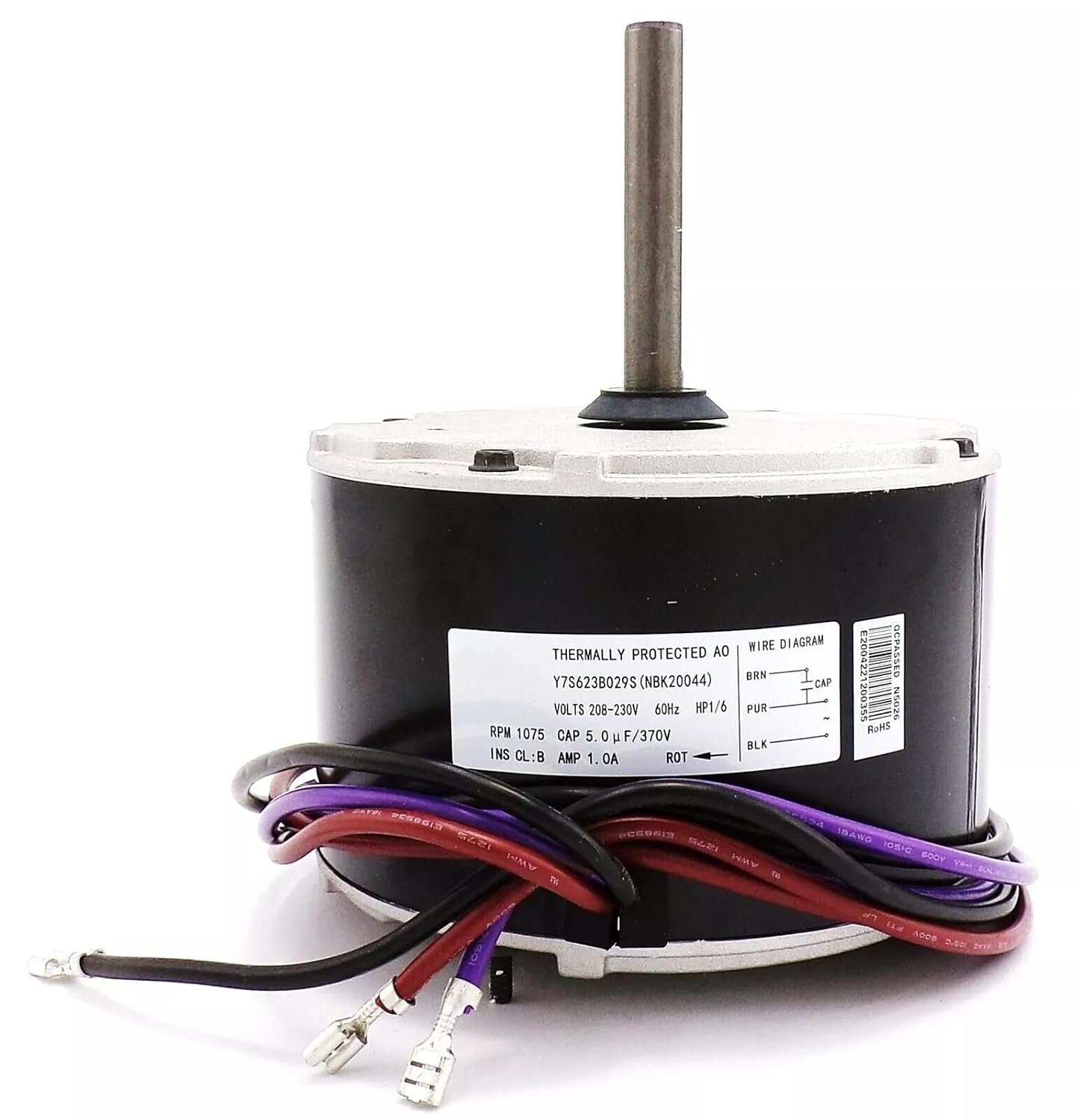 Condenser Fan Motor 16 HP 208-230v Replaces for GE Genteq 5KCP39BGY926S 3S012 KA55HXEEA-711, 5KCP39BGP870S, F48A90A76, F48A96A75, B13400251