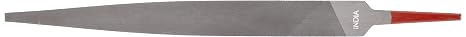 Warding Hand File, American Pattern, Double Cut, Rectangular, Coarse, 4" Length, 3/8" Width, 3/64" Thickness