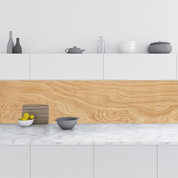 Kitchen Countertop Foil Tile Veneer Foil Oak Wood Texture 60x300 CM