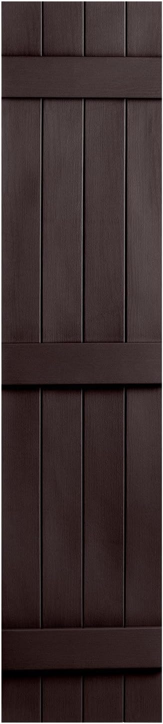 4 Board X 71" Board N Batten Joined Shutter Chocolate