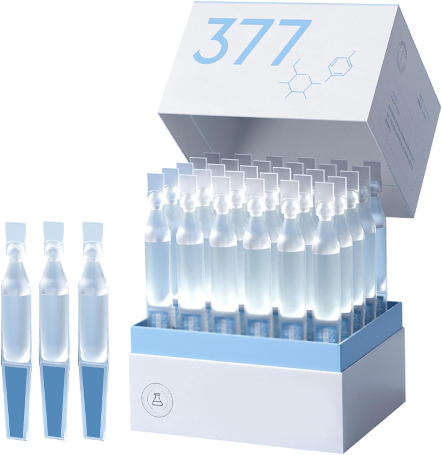 Ordinary Hyaluronic Acid Serum, 1 Box Ultra Hydrating Serum, Anti-Aging Moisturizing Brightening Hyaluronic Acid for Face Single-Use, 30  1.5ml