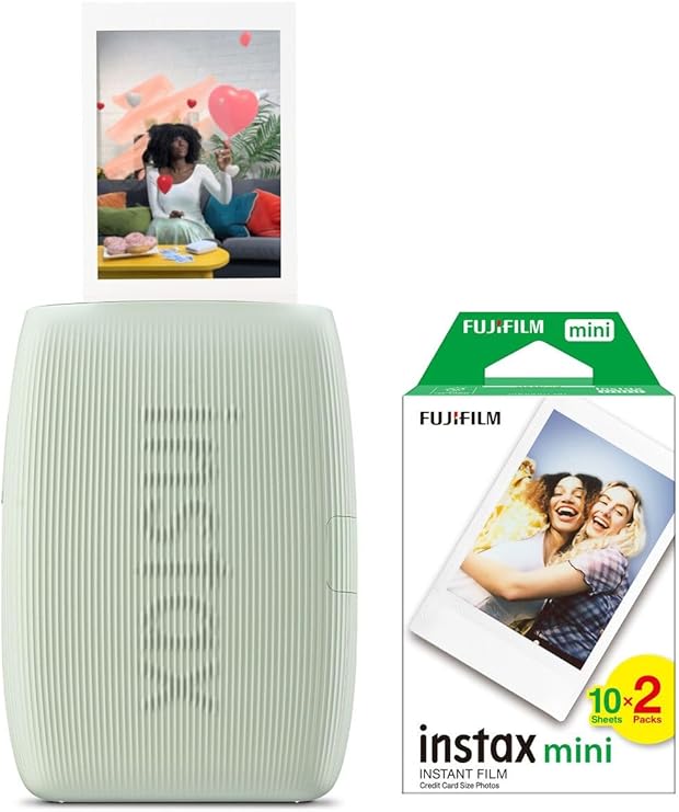Fujifilm Instax Mini Link 3 Yeşil Akıllı Telefon Yazıcısı Ve 20'Li Mini Film
