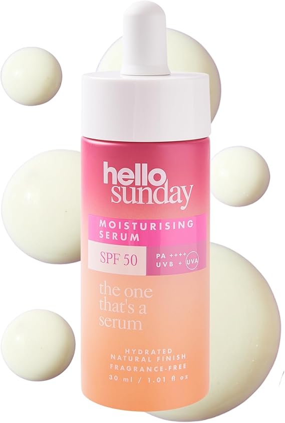 Hello Sunday The One That’s a Serum 30ml | SPF 50 Vitamin C Face Serum | Brightening Winter Skincare & Daily Protection