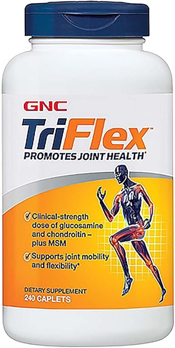 GNC Triflex Caplets, Supports Joint Mobility, Glucosamine, 240 Count