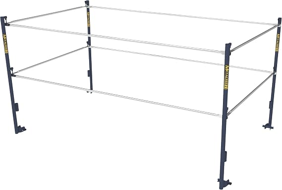 Metaltech 5ft.W x 10ft.D Scaffold Guardrail System - Model# M-MG507K