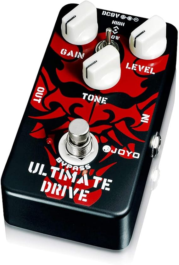 JOYO Overdrive Distortion Guitar Pedal, MOSFET Circuit Rich Harmonic Overdrive with Hi/Lo Tone Switch for Electric Guitar, Bypass (Ultimate Drive JF-02)