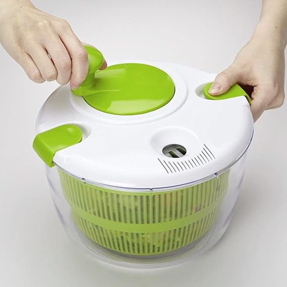 Salad Spinner ,Lettuce Spinner, Hand Cranking Multifunctional Vegetable Spinner ,Lettuce Greens Dryer Kitchen Tool,Fruits & Vegetables