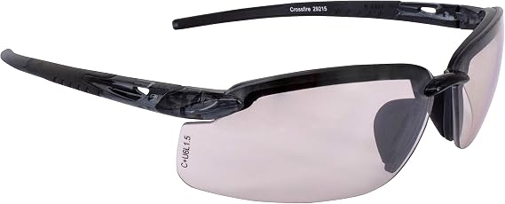 Crossfire 29215 Safety Glasses, One Size, Indoor/Outdoor Lens