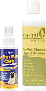 Epi-Pet Cleansing Agent Pet Shampoo, 8-Ounce (Pet Shammpoo 8oz+ Pet Moisteriser 4oz)
