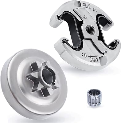 Adefol .325 7T Clutch Drum Bearing Kit for Husqvarna 455 460 Rancher Jonsered CS2255 Chainsaw, 455 Clutch Drum  Clutch Assy  Needle Bearing Replacement Parts for 537291702 537110503 3 Pcs