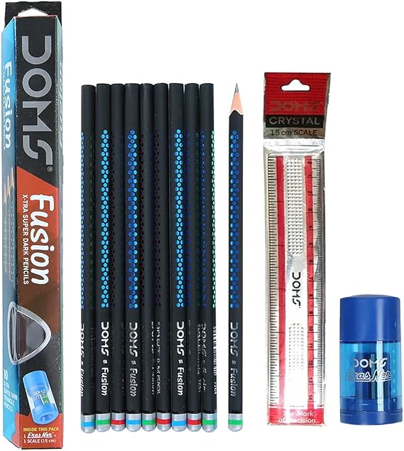 DOMS Fusion X-TRA Super Dark Pencils Pack of 5 by DOMS