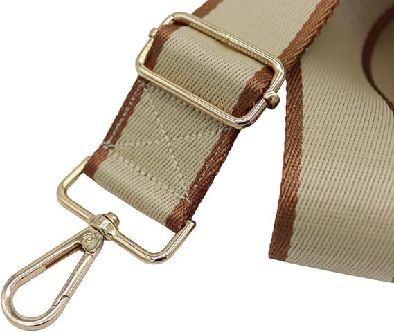 taba-krem polyester ayarlanabilir çanta askısı 4cm x 120