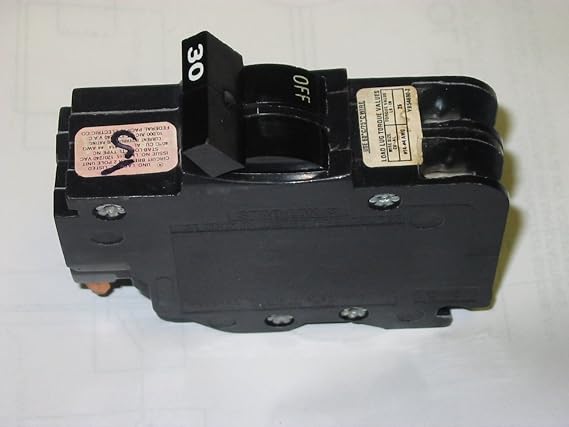 1- Federal Pacific NC230 , 2-POLE THIN 30 AMP Circuit Breakers NC0230 STAB-LOCK