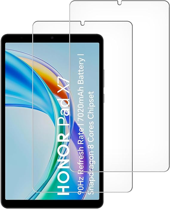 2 Pack for HONOR Pad X7 8.7" Screen Protector Tempered Glass, Anti Scratch, Bubble Free