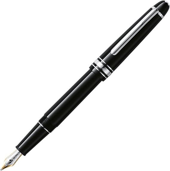 MONTBLANC 145-Meisterstuck Classique Platinum Fountain Pen, Medium Nib (106522)