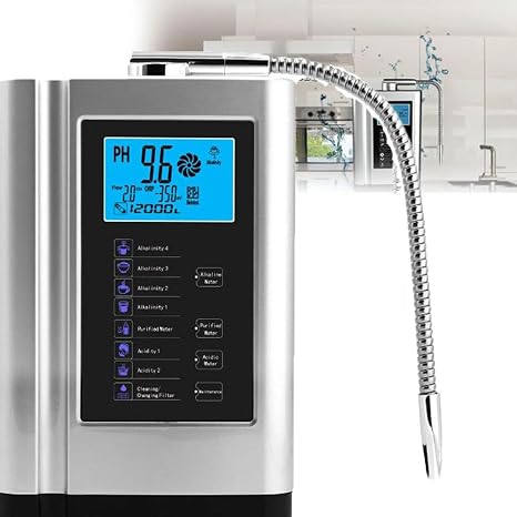 Alkaline Water Ionizer Machine for Home Use, Hydrogen Generator and Purifier for Acidic and Alkaline Water, pH 3.5-10.5