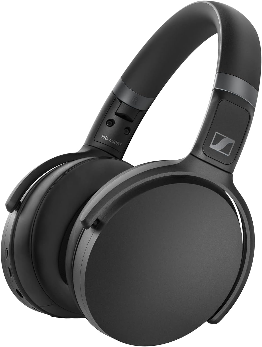 Sennheiser HD 450BT Wireless Bluetooth ANC Over-Ear Headset, 30 Hours Playback, Fast Charging Feature, Black