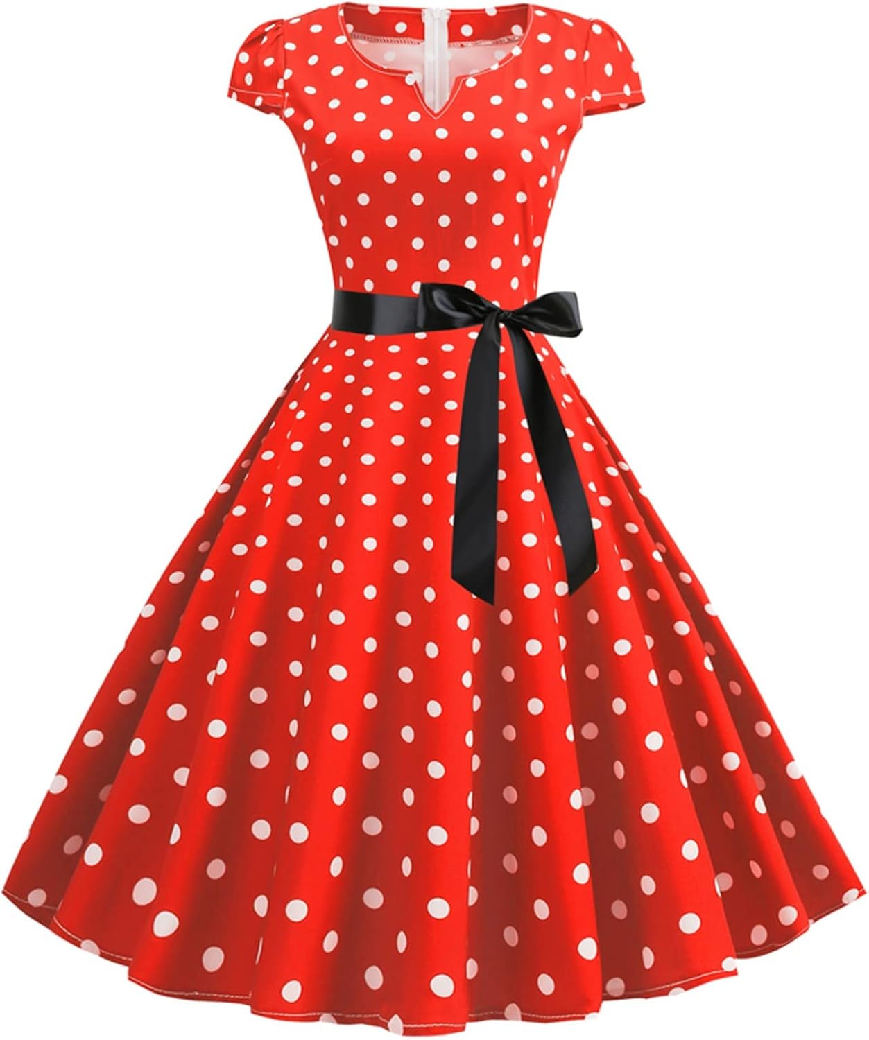 Women's Formal Dresses 1950S Housewife Evening Party Prom Dress Fashion Polka Dot Short Dress Beach Wear 2022