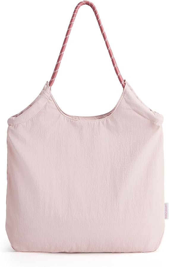 BAGSMART Tote Bag for Women, Travel Tote Beach Bag with Zipper for Gym
