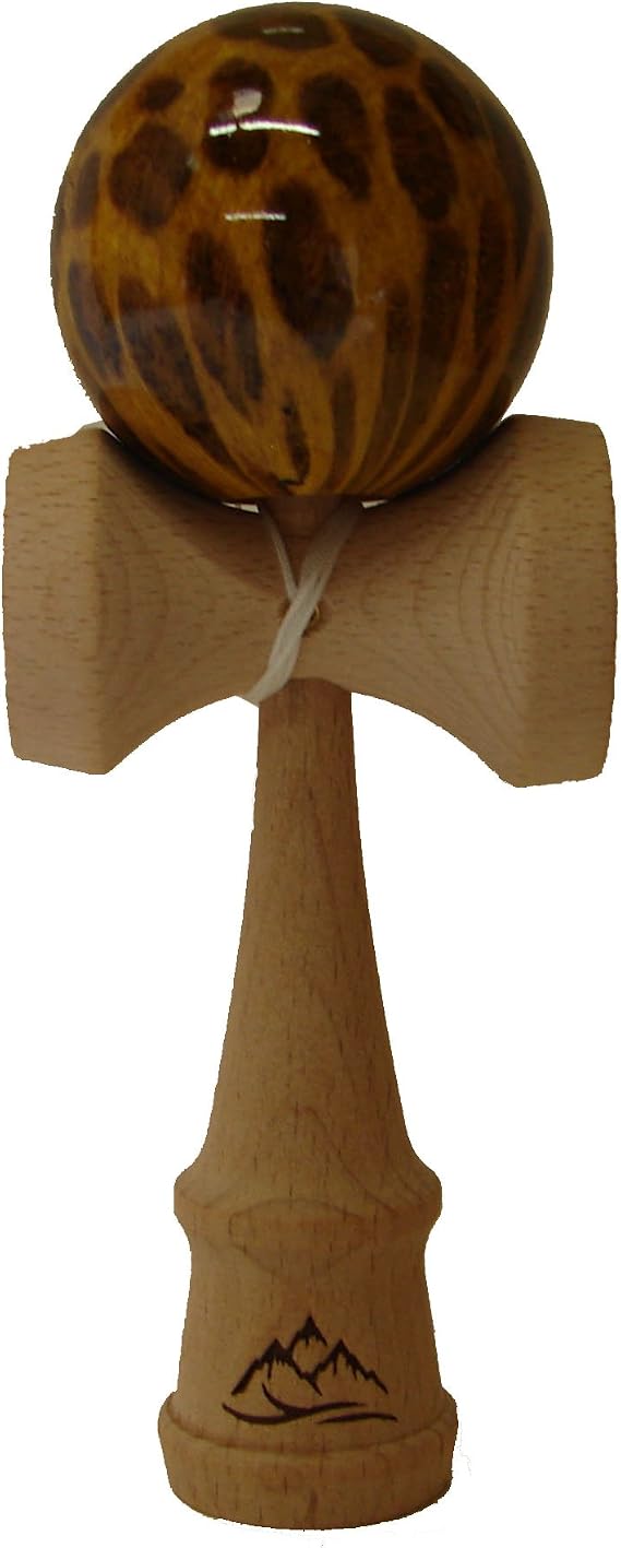 Brown/Yellow Leopard Kendama