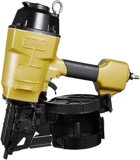 Pneumatic Staple Gun,Oil-Free Pneumatic Staple Gun Pneumatic Air Nailer Gun CN100 Straight Nail Gun Tool Nailing Stapler