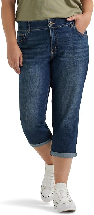 Lee Women's Flex Motion 5 Pocket Capri Jean
