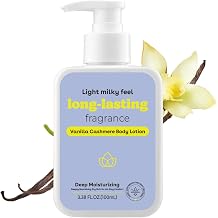 Body Lotion, Vanilla Cashmere-Flavors, Deep Moisturizing Long-Lasting Light Milky Texture For All Skin Types (1pc)