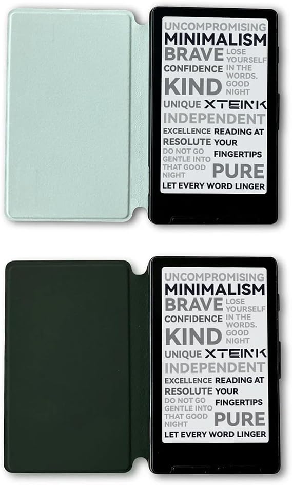 XTEINK X4 Magnetic Case, Ultra-Lightweight Protective Cover, SecureMagnetic Attachment for XTEINK X4 E-Reader, Slim Design, Random Color (Bamboo Green or Mint Green)