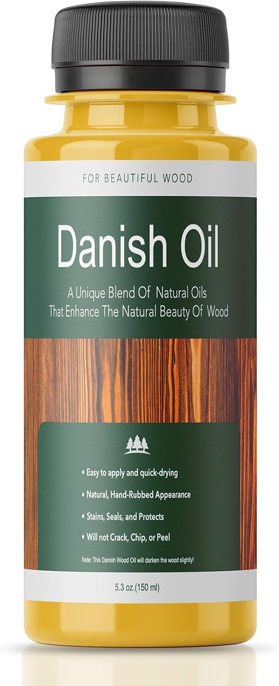 Pure Linseed Oil Wood - Linseed Oil for Wood Finishing - 5.3 oz | Wood Oil - Ideal for Furniture, Butcher Blocks, Salad Bowls, More - Restore & Protect, Fast Curing