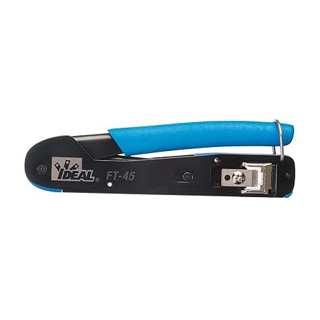 IDEAL Electrical FT-45 Feed-Thru Crimp Tool, Ethernet Crimping Tool, RJ45