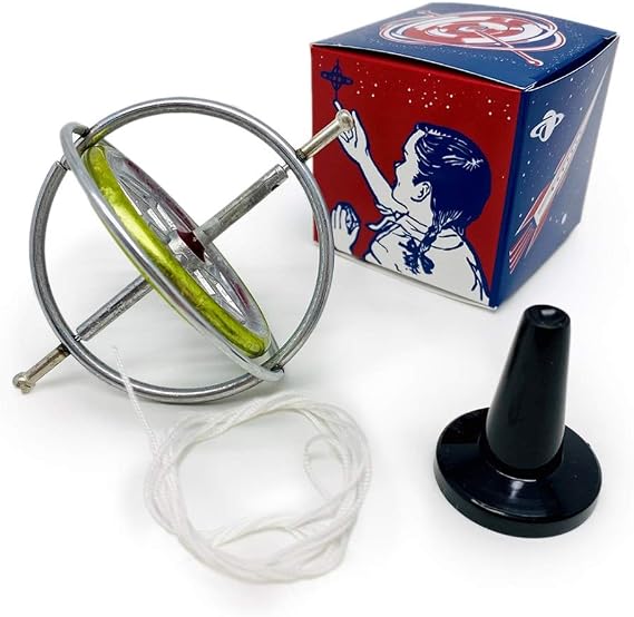 TEDCO Classic Gyroscope Nostalgic Carton Edition - Timeless STEM Toy Since 1917 Teaches Motion, Balance & Inertia Made in USA