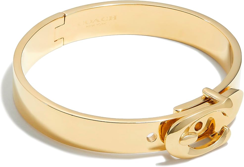 COACH Women's Signature C Buckle Bangle Bracelet