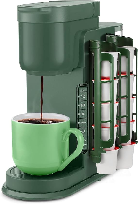 STORAGENIE Coffee Pod Holder for Keurig, 2 Pack/for 10 Pods, EverGreen