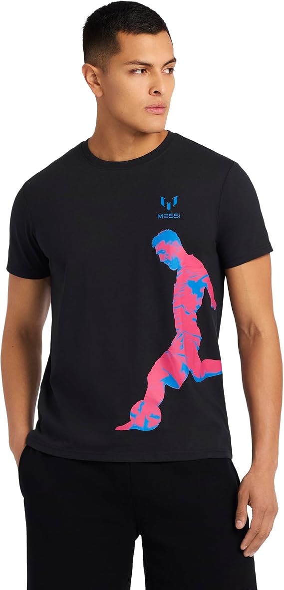 Messi Men's Kick Tee, Lifestyle Short Sleeve T-Shirt