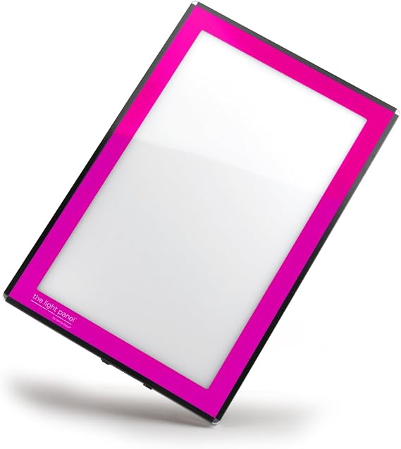 Porta-Trace LED Light Panel, Pink Frame, 16-by-18-Inch
