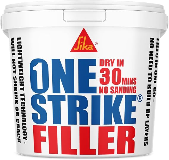 Sika One Strike Multi-Purpose Quick-Drying Filler, White, 450ml