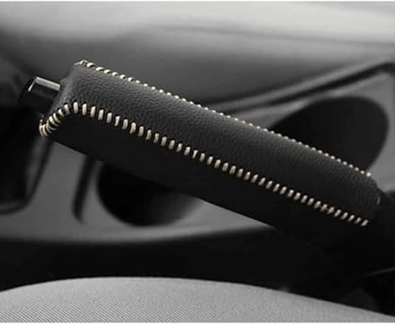 Car Handbrake Cover for Honda Civic Type R FL5 FK8 FK2 FN2 FD2 2018-2025, PU Leather Handbrake Protector, Non-Slip Breathable Handbrake Sleeve Auto Interior Accessory,D