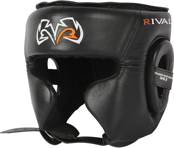RIVAL Boxing RHG2 Hybrid Headgear - Ultra-Thin, Super-Sleek Design, Compact Training Style with Cheek Guards