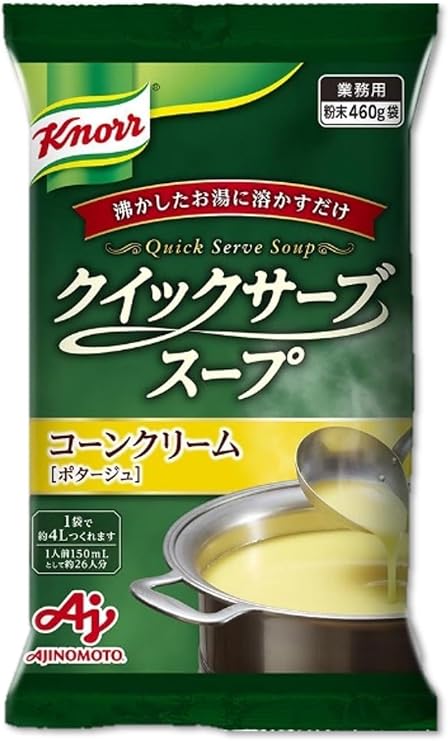 Ajinomoto Knor Quick Serve Soup, Corn Cream, 16.9 oz 460 g