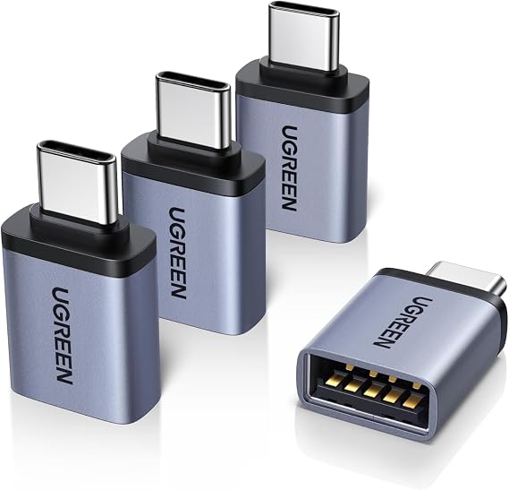 UGREEN USB C to USB Adapter 4 Pack, 10Gbps Male to 3.2 Female Converter