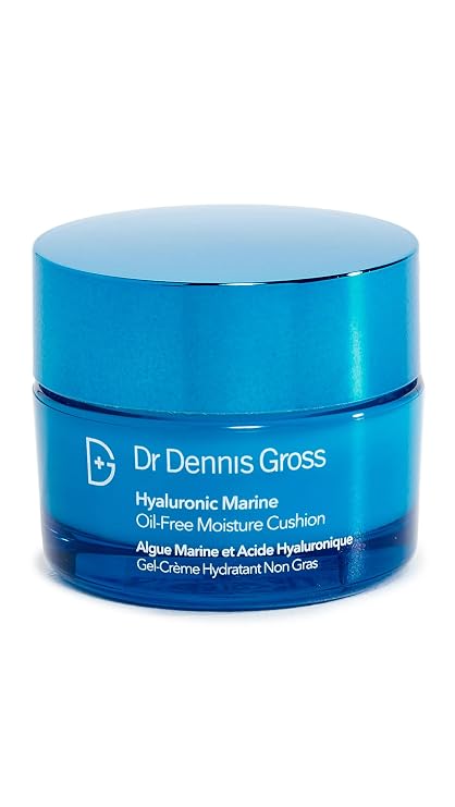 Dr Dennis Gross Women's Hyaluronic Marine Oil-Free Moisture Cushion, White, 1.7 Ounce / 50ml