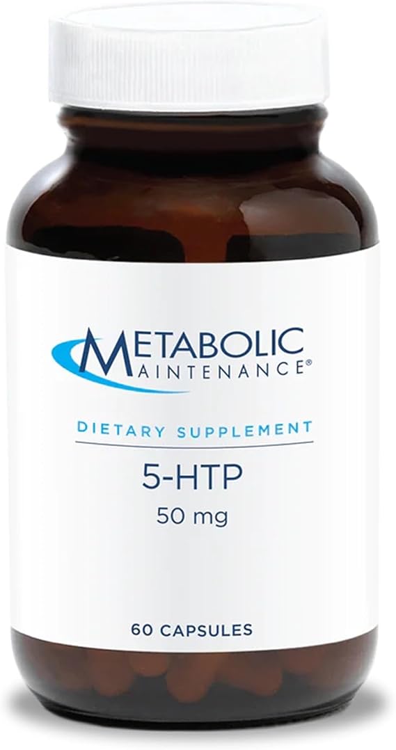 Metabolic Maintenance 5-HTP 50 mg Griffonia, 60 Capsules | Griffonia Extract With Vitamin B6 (P-5-P) for Serotonin, Sleep, Mood and Relaxation, Hypoallergenic Formula
