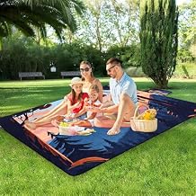 Large Picnic Blanket 79"X60" Outdoor Picnic Mat Foldable Waterproof Sand Proof Beach Blanket Compact Portable Cozy Rug for Picnics Beach Camping Lawn Grass Hiking Concerts Tent Indoor Play Mat, Sunset