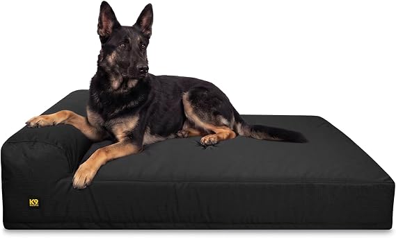 K9 Ballistics Tough Ripstop Giant 7" Orthopedic Bed, XL, Obsidian Black