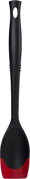 Le Creuset Revolution Bi-Material Saute Spoon, 13.5" x 2.5", Cerise